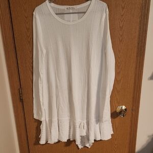 White Long Sleeve Top